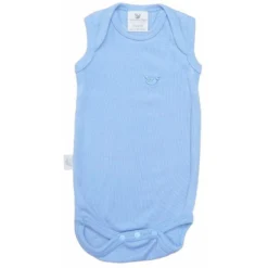 Roots & Wings Merino Sale Organic Merino Rib Singlet Body - North Sea Blue