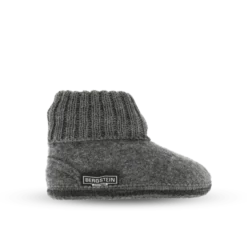 Bergstein Cozy Adults Wool Slipper - Grey Booties & Slippers