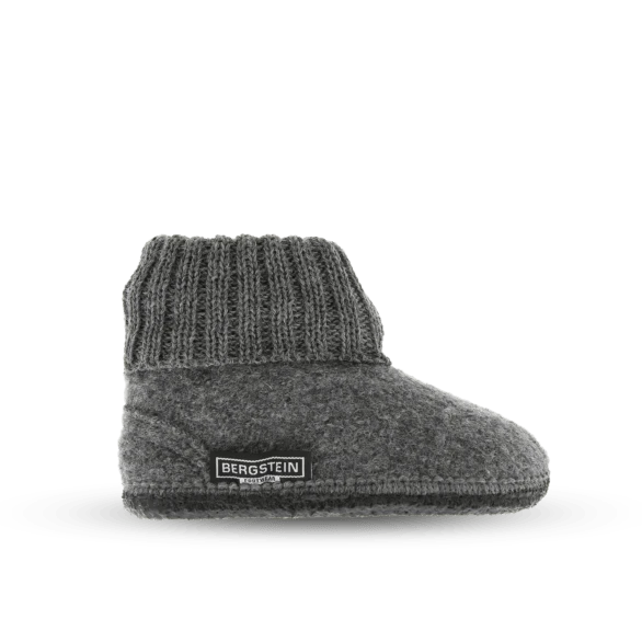Bergstein Cozy Adults Wool Slipper - Grey Booties & Slippers 3 Bergstein Cozy Adults Wool Slipper - Grey Booties & Slippers