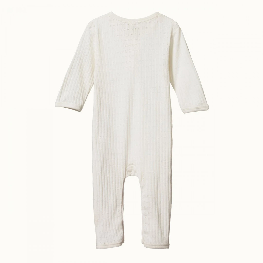 Nature Baby Pointelle Henley Pyjama Suit - Natural Bodies & Jumpsuits 4 Nature Baby Pointelle Henley Pyjama Suit - Natural Bodies & Jumpsuits