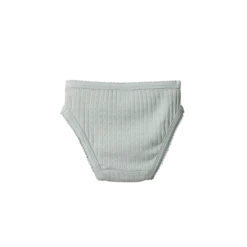 Nature Baby Pointelle Knickers - Moonrise New