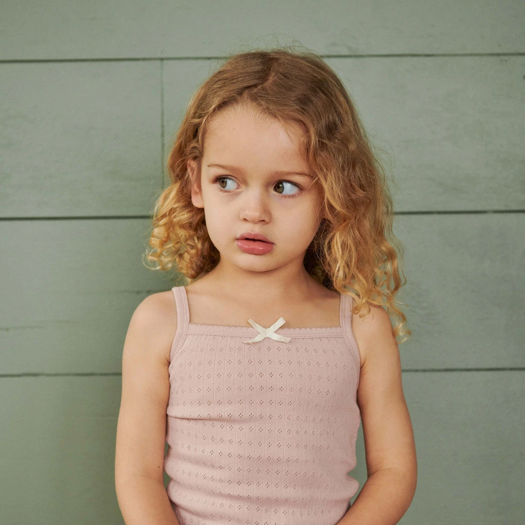 Nature Baby Pointelle Camisole - Rose Bud 5 Nature Baby Pointelle Camisole - Rose Bud