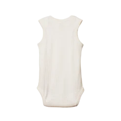 Nature Baby Pointelle Singlet Bodysuit - Natural Bodies & Jumpsuits