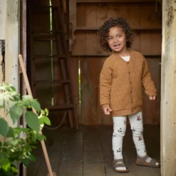 Nature Baby Organic Cotton Leggings - Bunny Garden Light Grey Marl Print 7 Nature Baby Organic Cotton Leggings - Bunny Garden Light Grey Marl Print