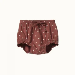 Nature Baby Petal Bloomers - Dottie Terracotta Print Bloomers & Rompers