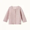 Nature Baby Sale Merino Knit Cardigan - Rose Bud
