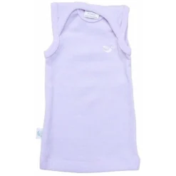 Roots & Wings Merino Sale Organic Merino Rib Baby Vest - Dusty Rose