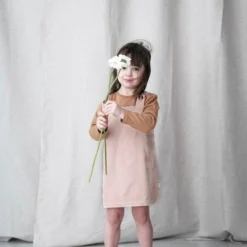 Poudre Organic Organic Corduroy Pinafore - Brown Sugar Sale